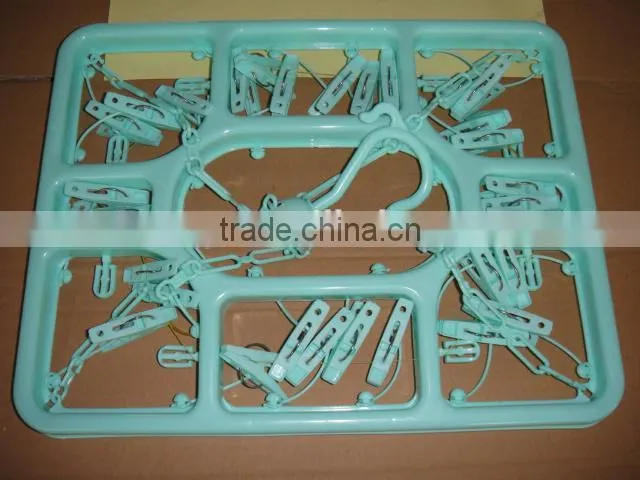 plastic Hanging Clothes Socks Bra Underwear Drying Hanger Rack clip