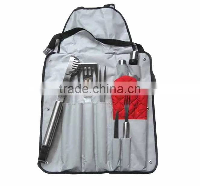 Stainless Steel Outdoor BBQ Set With Apron