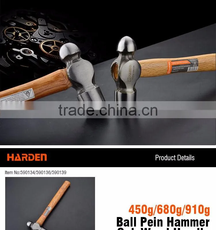 Professional Ball Peen Hammer Wood Handle