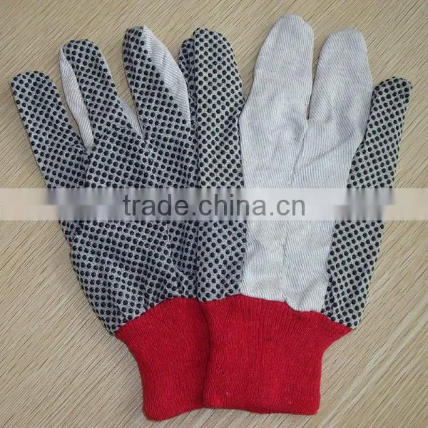 Low Price PVC Dotted Cotton Gloves/Dotted Gloves In Guangzhou