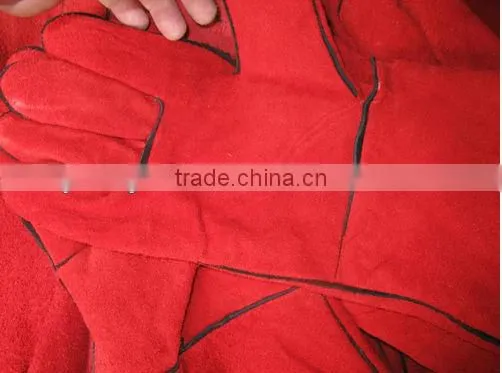 Guangzhou Orange Cow Split Welding Leather Working Gloves