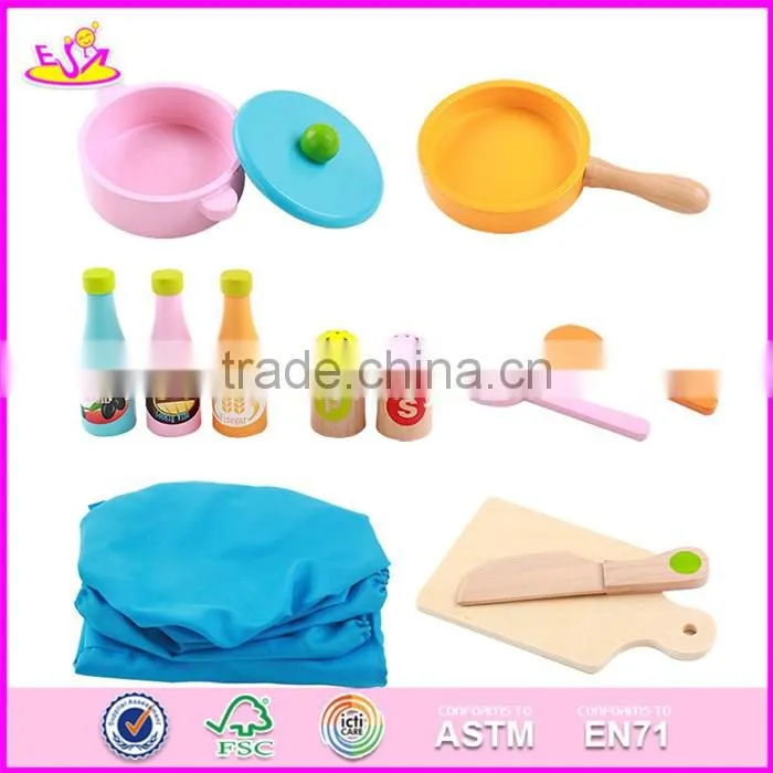 2017 new design giraffe preschool toy wooden children play kitchen W10C234