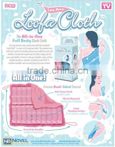Convenient double-sided towel bath towel all-in-1 full body wash colth