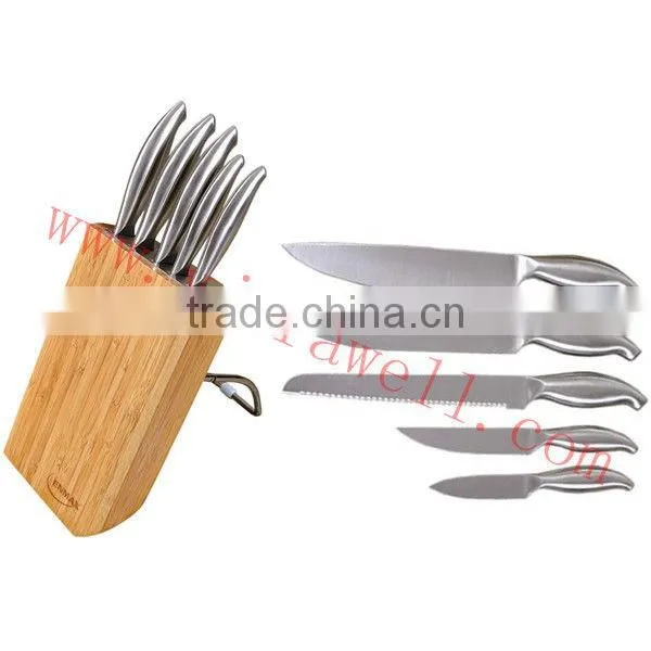 KN-5230 Core Bamboo Classic Bamboo Cutting Board Mezzaluna mincing set