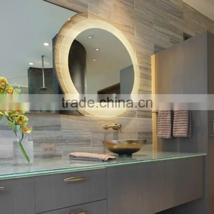 Aluminum Frame CE Hotel Modern Vanity LED Mirror Bathroom Mirror With Light
