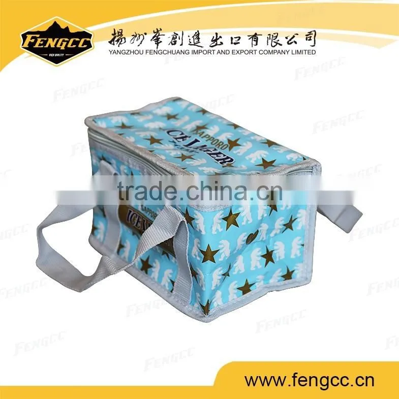 custom rectangle star pattern beer bag food bag cooler bag