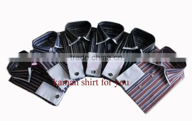 French cuff shirts for man double collar fashion dress man shirts