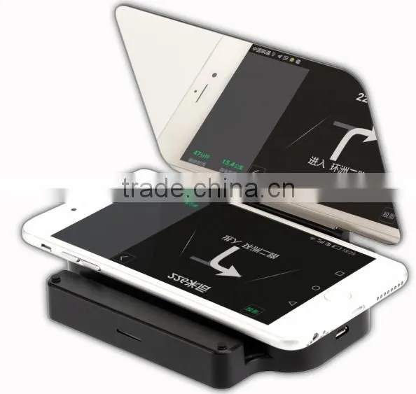 Wireless charging car HUD (or vehicular HUD heads up display + mobile wireless charging base)