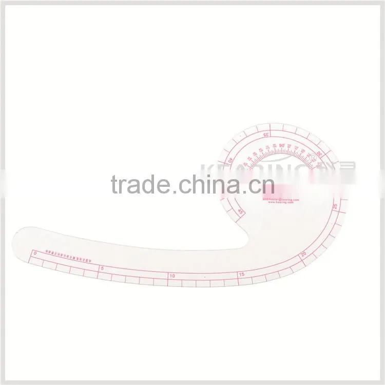 Kearing 8 angle patchwork ruler Flexible Plastic Rulers with sandwich line printing #P808