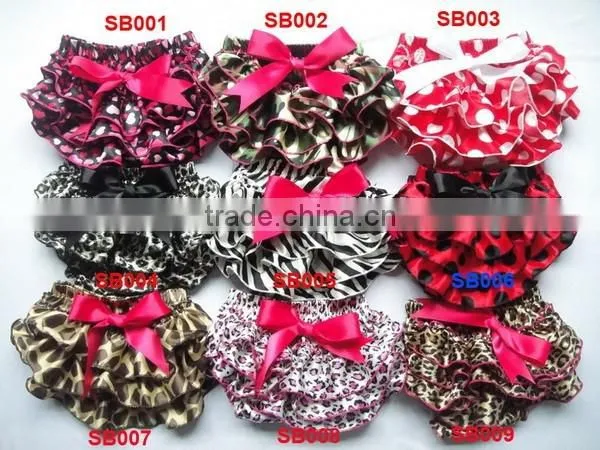 Adorable baby diaper, satin baby bloomers, wholesale baby ruffle bloomers