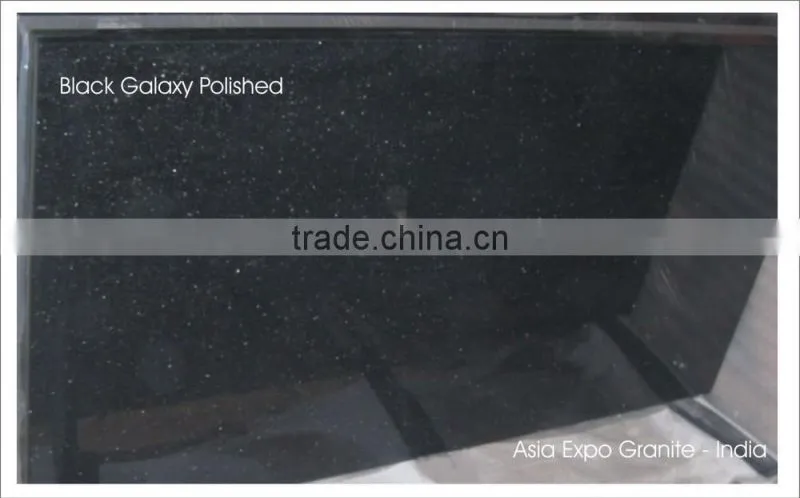Black Galaxy Cut to Size Slab, Tiles & Stair case