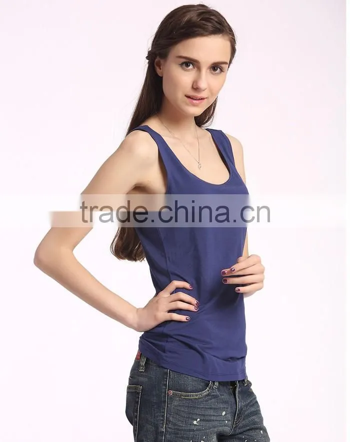 Plain cotton comfortable women tank tops wholesale