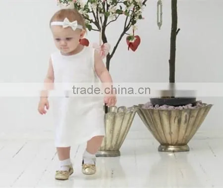 summer baby girl birthday party dress children frocks designs cotton linen A-line casual dress breathable boutique girl clothing