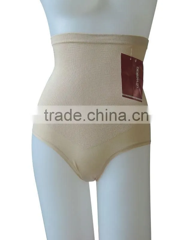 Sexy women seamless underwear high waist laides lingerie fashionable control briefs