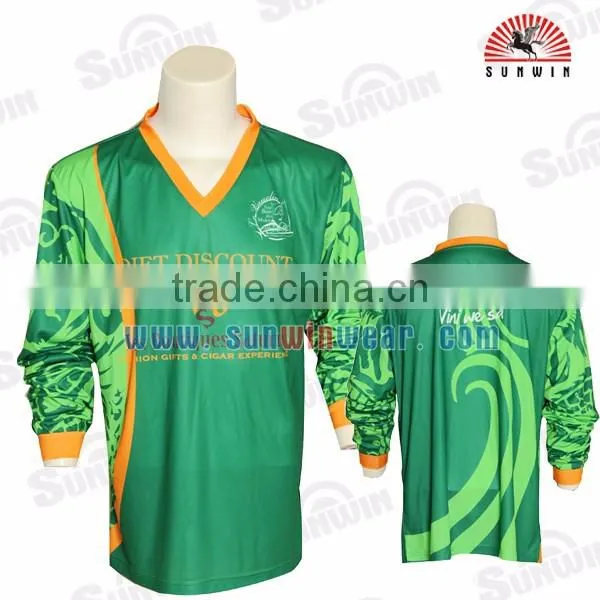 custom football shirt maker sublimated striped soccer jersey made in china