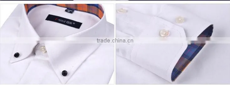 Latest shirts design for men button down black button plaids placket classical cuff dress shirt for young fashionable boy