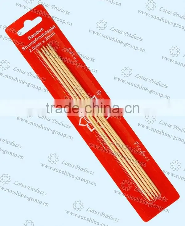 Bamboo Material Double Points Knitting Needles Sock Knitting Needle in Bilster Packing