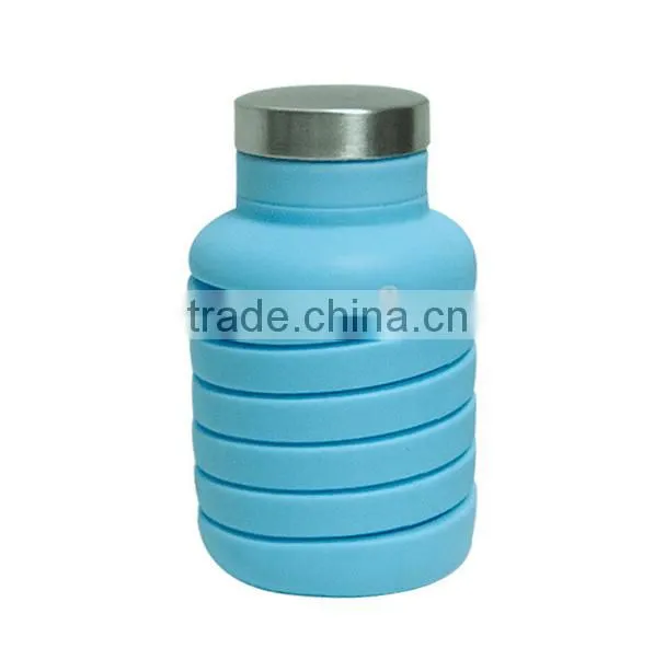 2017 Hot Items Of Silicone Drinking Collapsible Water / Foldable Sports Water Bottle