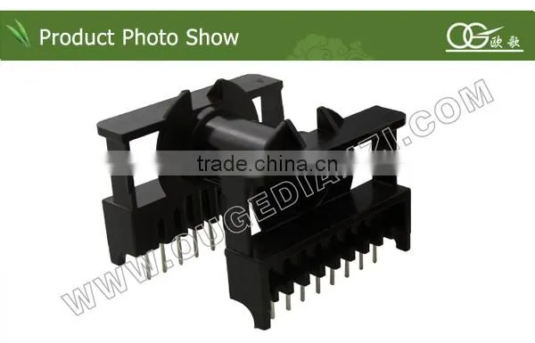 ETD44 bobbin for toroidal core shielded pcb transformer bobbin