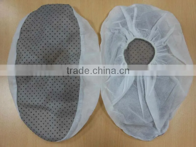 nonwoven shoe covers with PVC dots