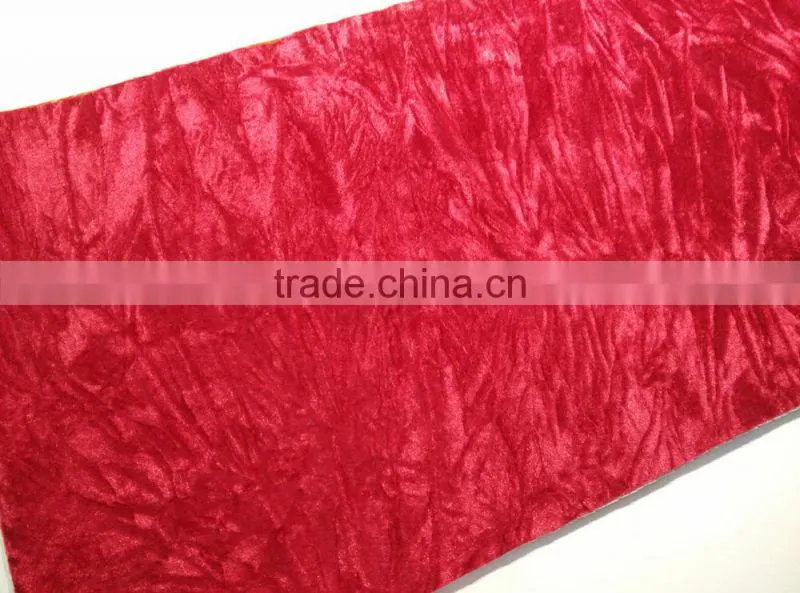 dyed crushed velour fabric