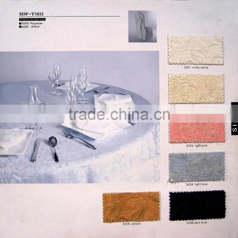 Factory Wholesale hotel restaurant banquet party table linens white tablecloth wedding round table cloths for sale