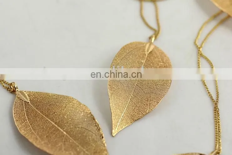 2013 New Accessorize Leaf vein necklace