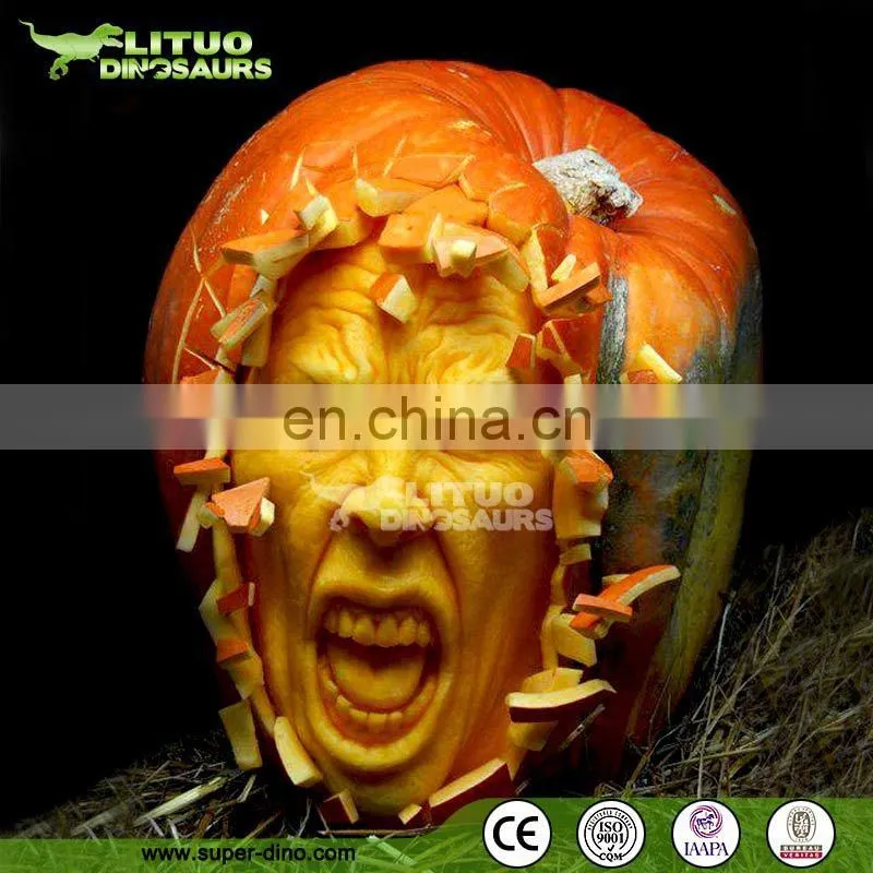 Holloween Decoration of Fiberglass Giant Pumpkin