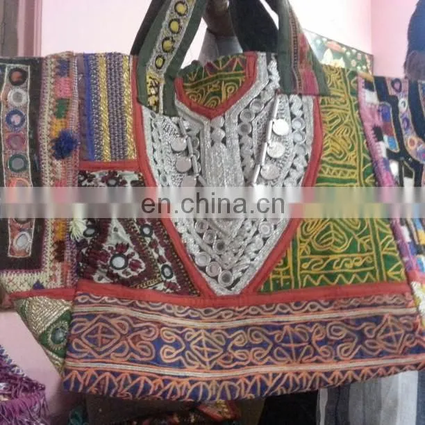Indian Kantha work Banjara Tote bag#bambuse#gypsy#bohofashion#indiantextiles#indianfabric