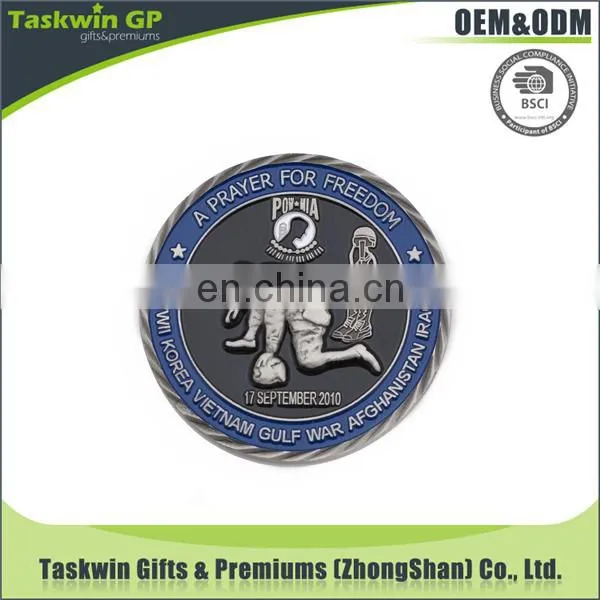 promotional custom metal embellishments for crafts coin