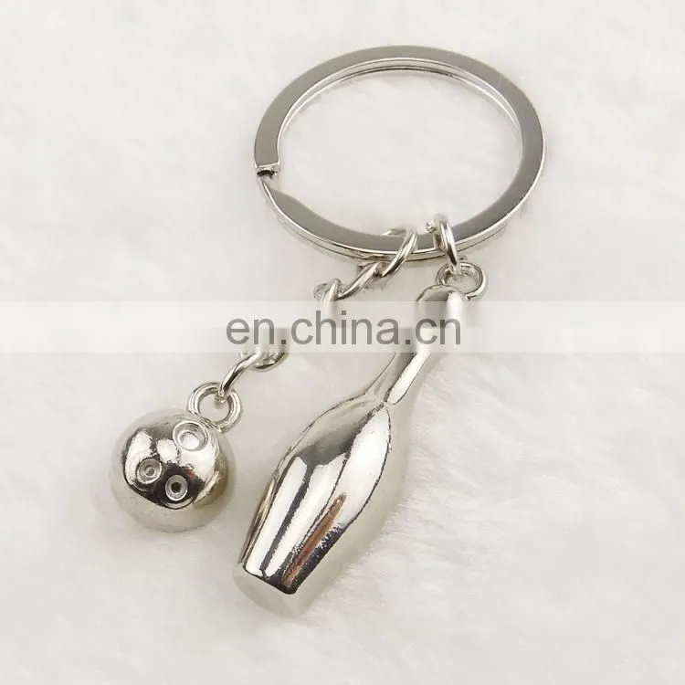 Classical high quality OEM promotional bowling keychain