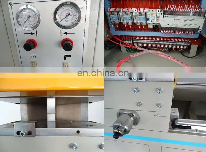 Three head window making machine for welding upvc profile