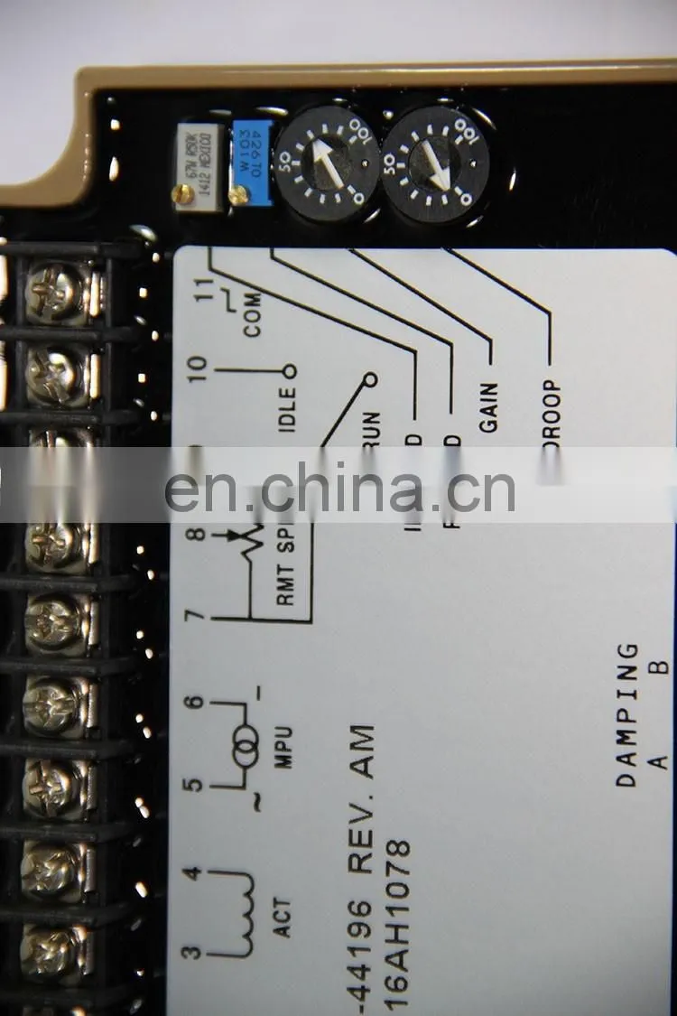 Generator Governor Speed Controller 3098693 3044195 for Cummins KTA19 k19 k38 k50 Engine Parts efc