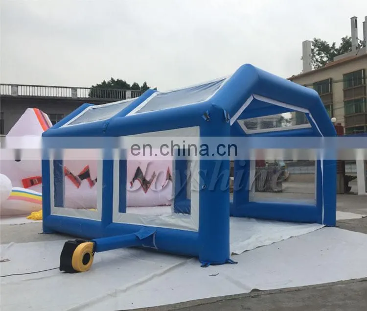 Cheap 0.55mm PVC Inflatable Car Wash Parking Carport Covers Mobile Spray Paint Booth Tents Inflatable Car Garage Tent