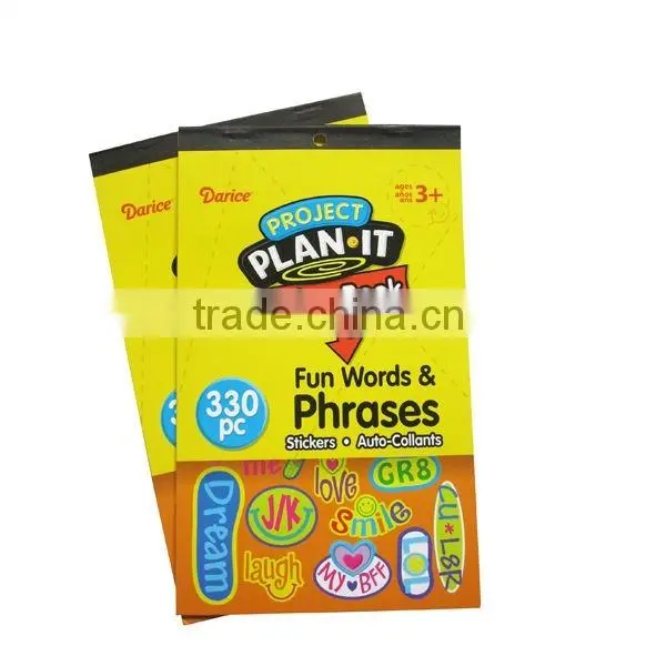 removable paper sticker book