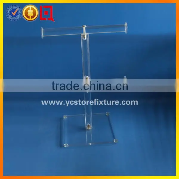 Fashion T bar rotating jewelry display stand