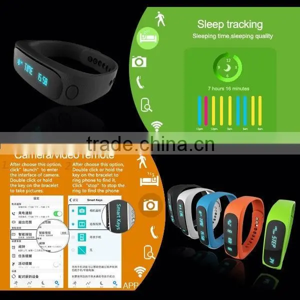 OLED screen Smart band wrist smart bracelet e02