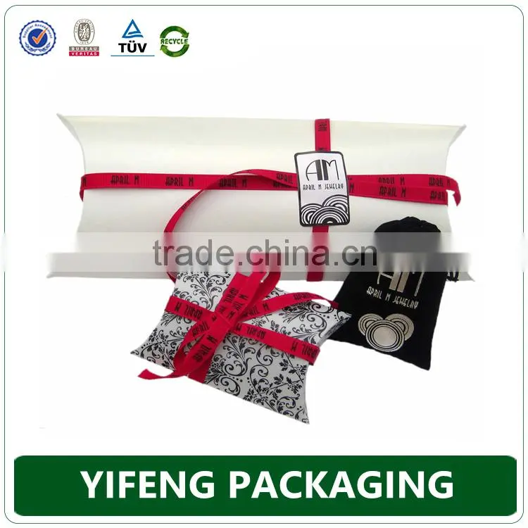 2015 Hot Sales Recycle Paper Packaging Gift Pillow Box