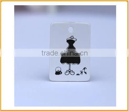 2014 factory price customized different shape paper cardboard hang tag shelf price tag