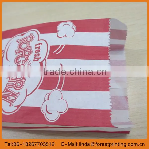 stripe food bag 2014 customer kraft paper shopping bag/ shoes bag/paper food bag