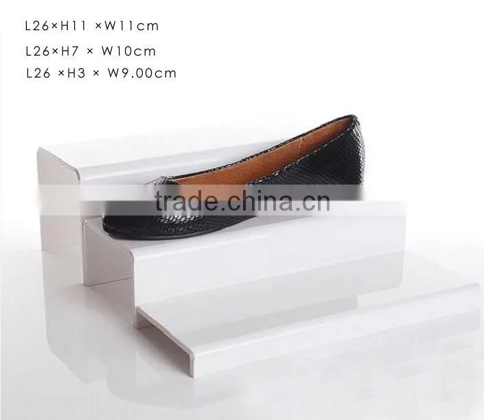 acrylic shoe display three layers shoe display
