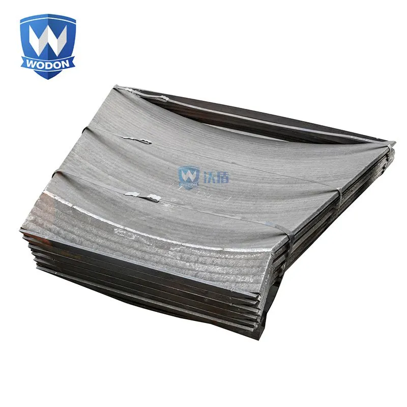 chromium carbide bimetal steel plate mud bucket excavator wear liners