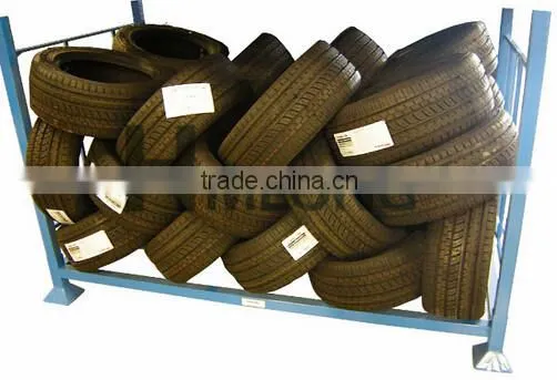 Industrial foldable heavy duty tire rack