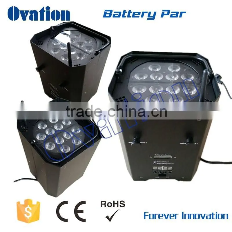 wireless remote control mini led par can/battery powerd party led colorful lighting