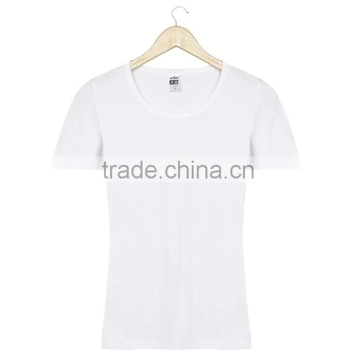 new style custom t shirt, Soft fabric round neck woman shirt