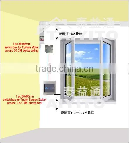 CE certifcate, MOQ 1 Set electrically operated curtains