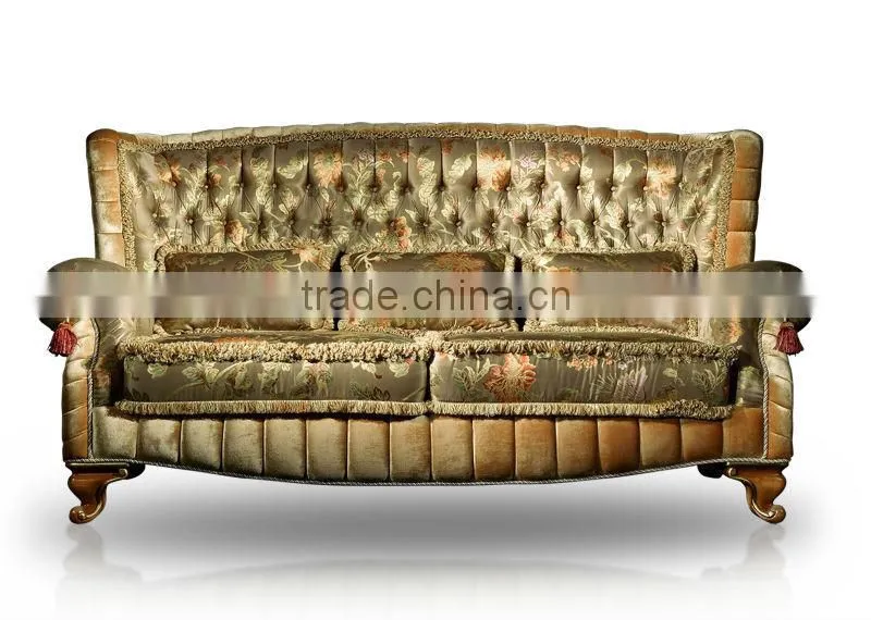 Royal style sofa set gold embroidery sofa antique sofa A55160