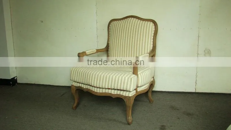 vintage French style reclaimed wood popular sofa chair