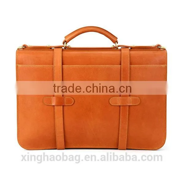 2014 fashion leather bag wholesale Men laptop bag fancy pure leather laptop bags