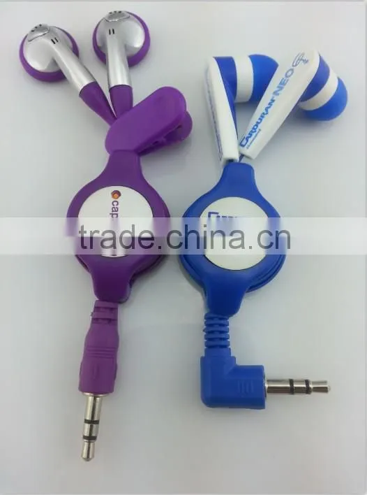 hot retractable earphone with microphone